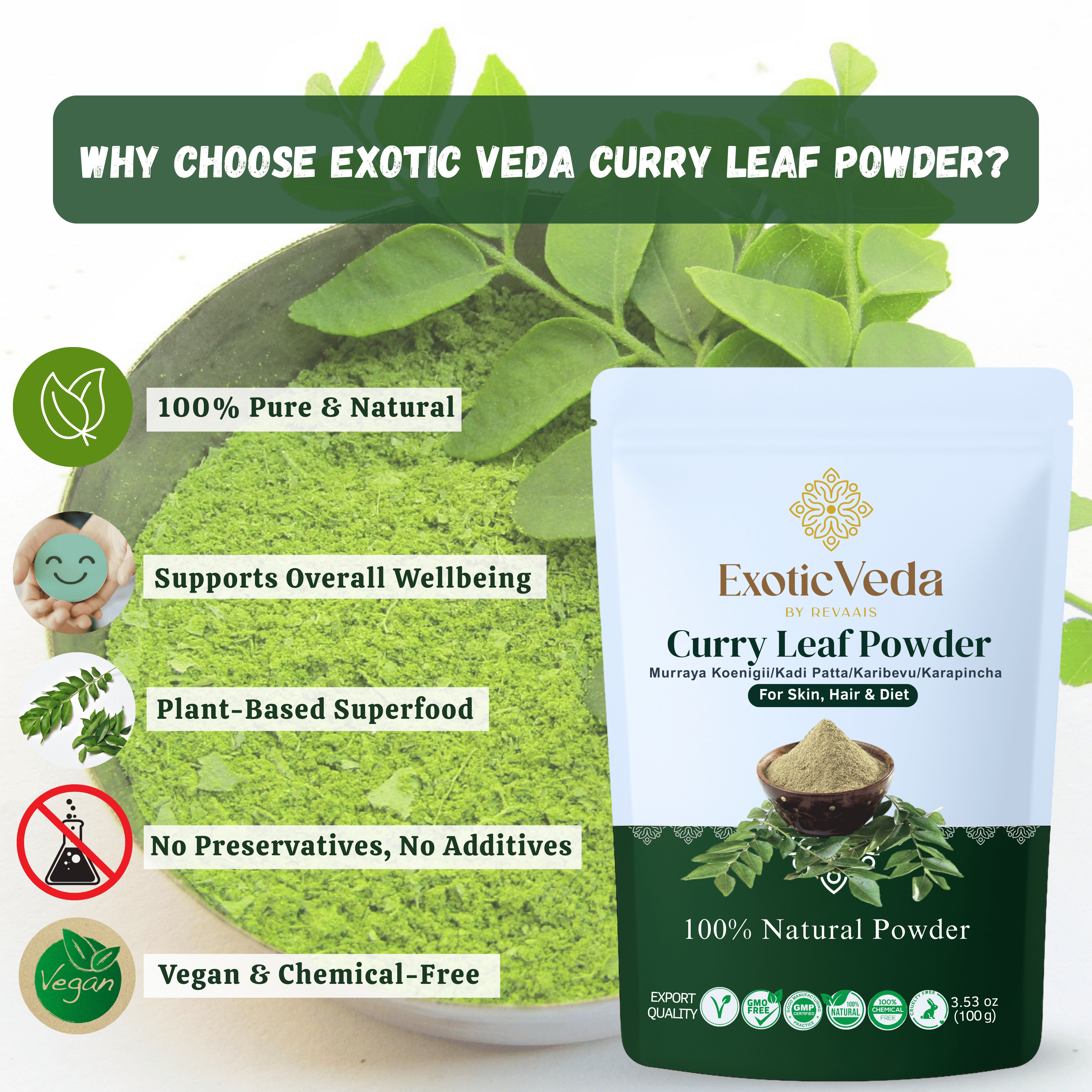 Organic Curry Leaf Powder