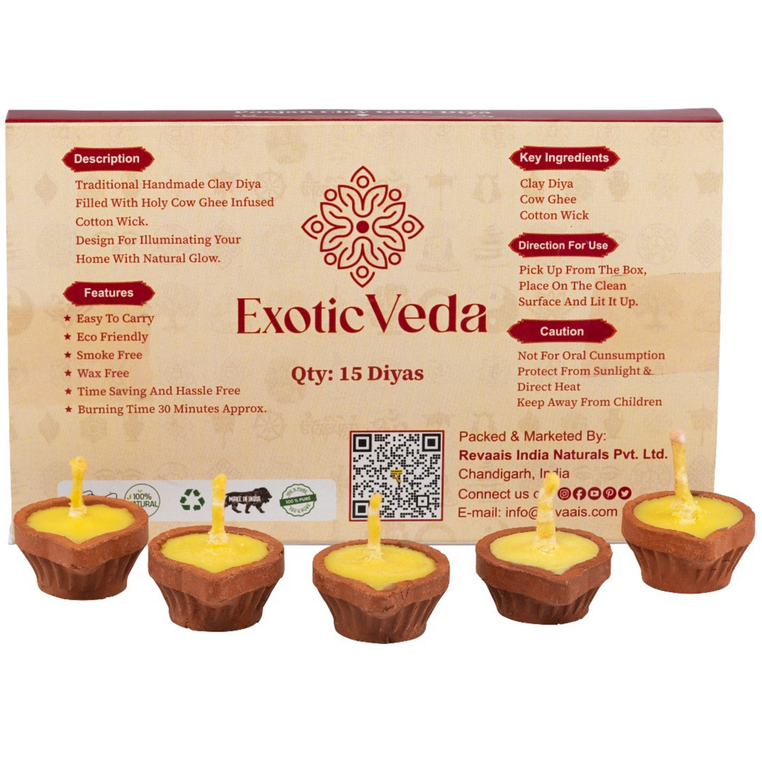 Poojan Clay Ghee Diya