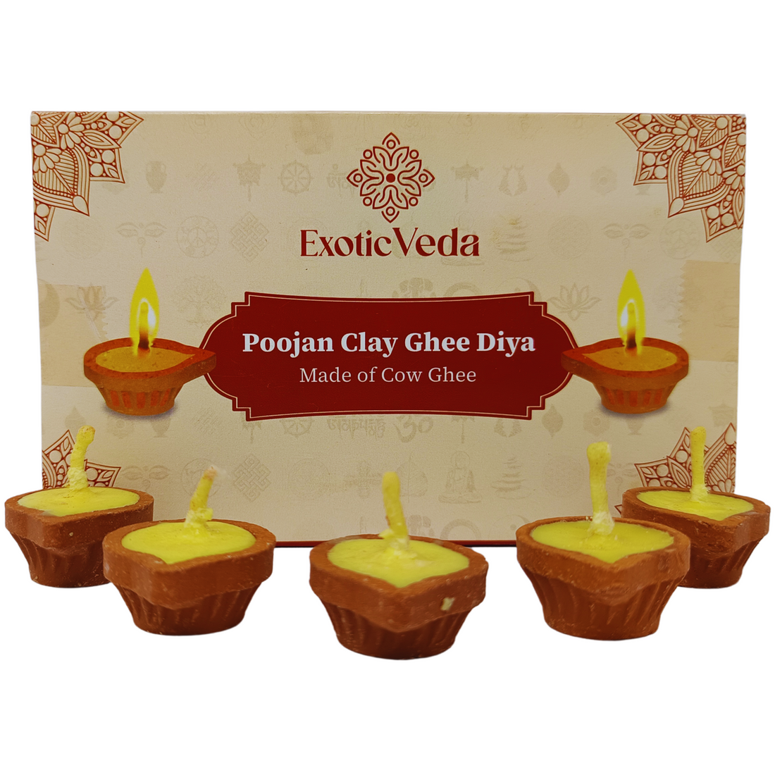Poojan Clay Ghee Diya