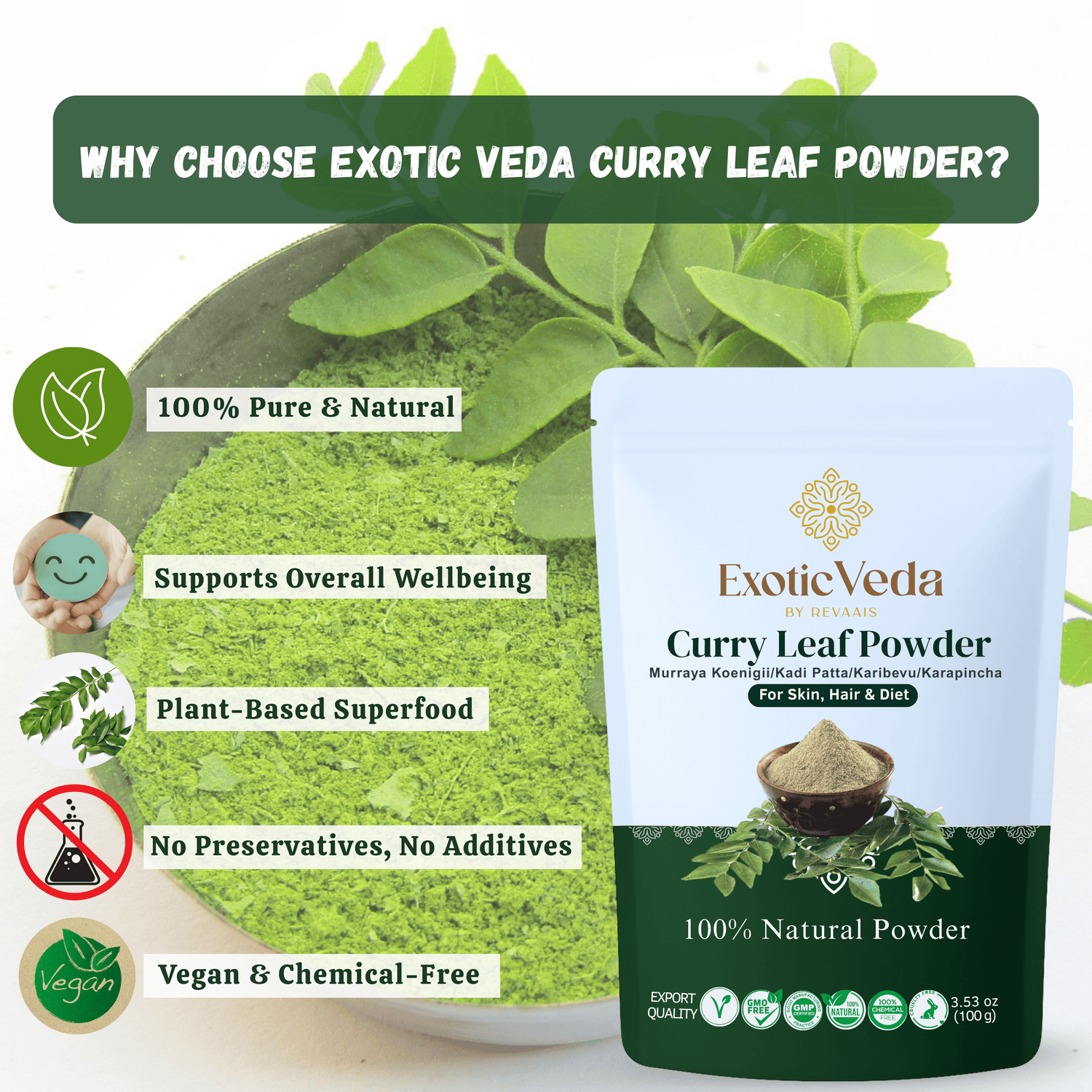 Organic Curry Leaf Powder