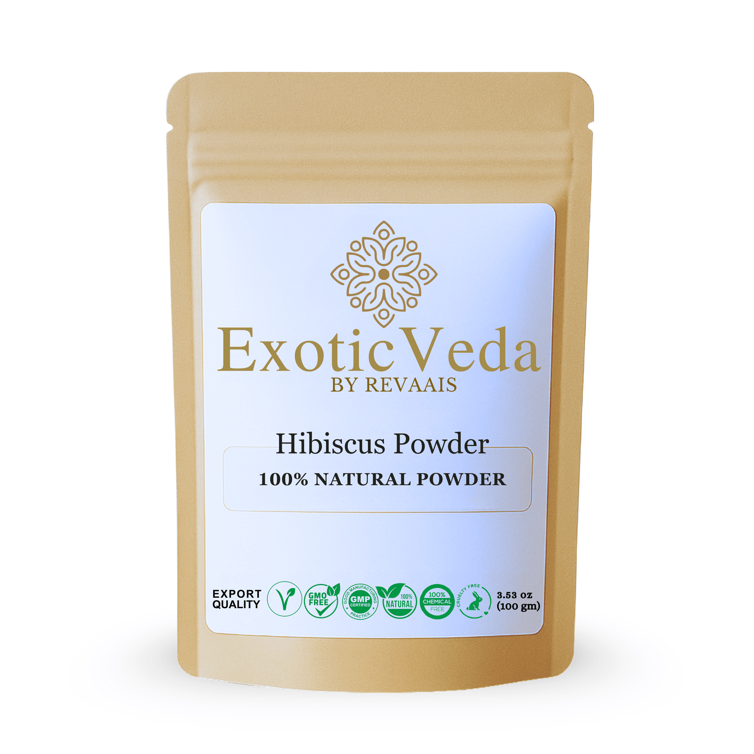 Hibiscus Powder 100g (3.53 oz) – 100% Pure Hibiscus Flower Powder for Tea, Smoothies, Hair &amp; Skin Care