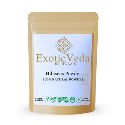 Hibiscus Powder 100g (3.53 oz) – 100% Pure Hibiscus Flower Powder for Tea, Smoothies, Hair &amp; Skin Care