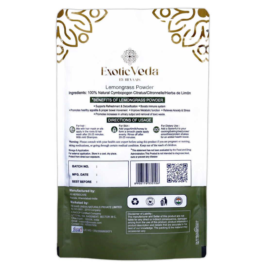 Lemongrass Powder (100g)