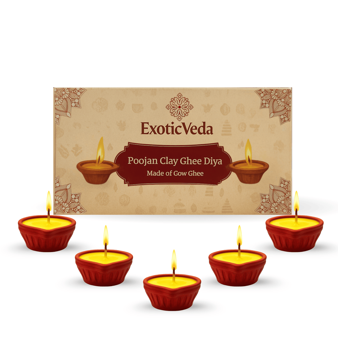 Poojan Clay Ghee Diya