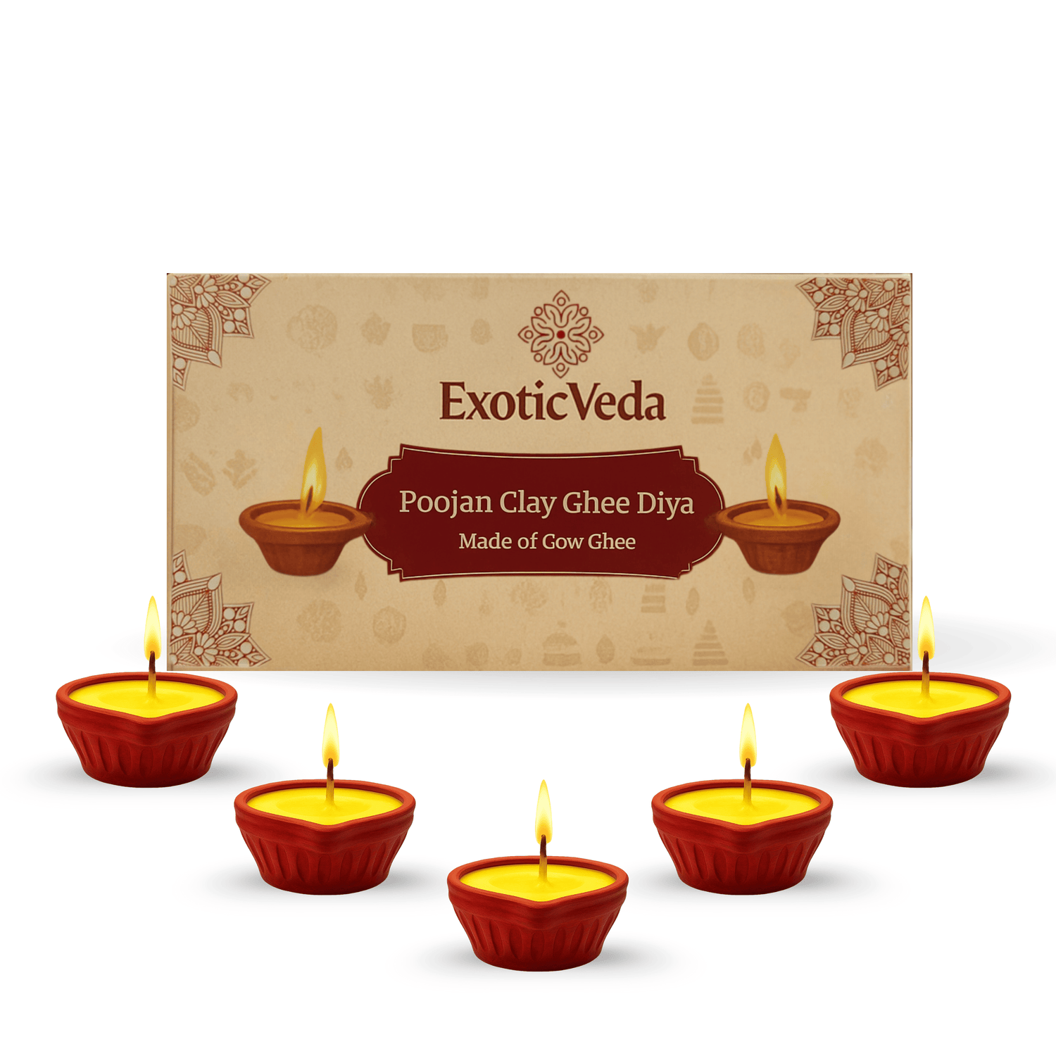 Poojan Clay Ghee Diya