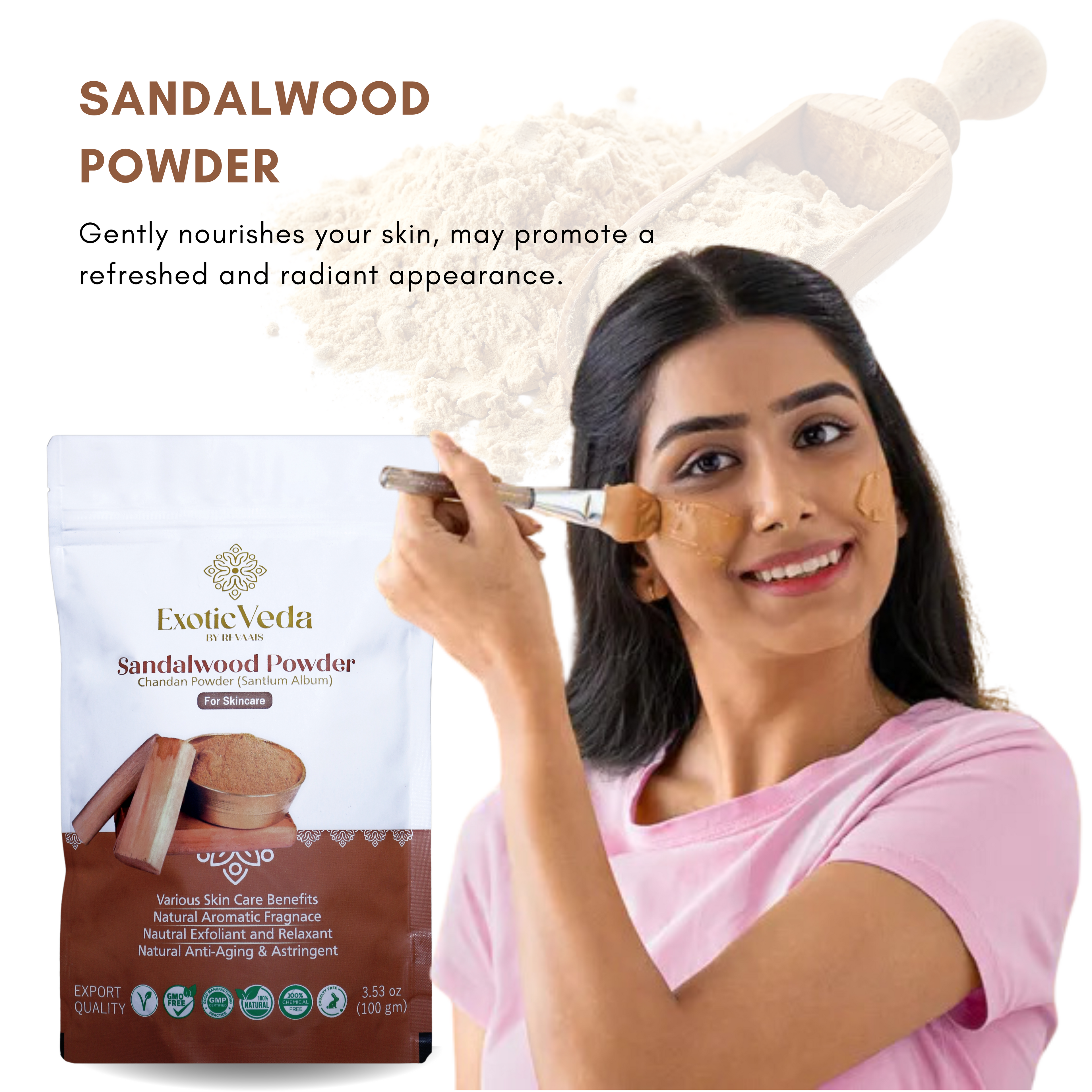 Organic Sandalwood Powder (100g)