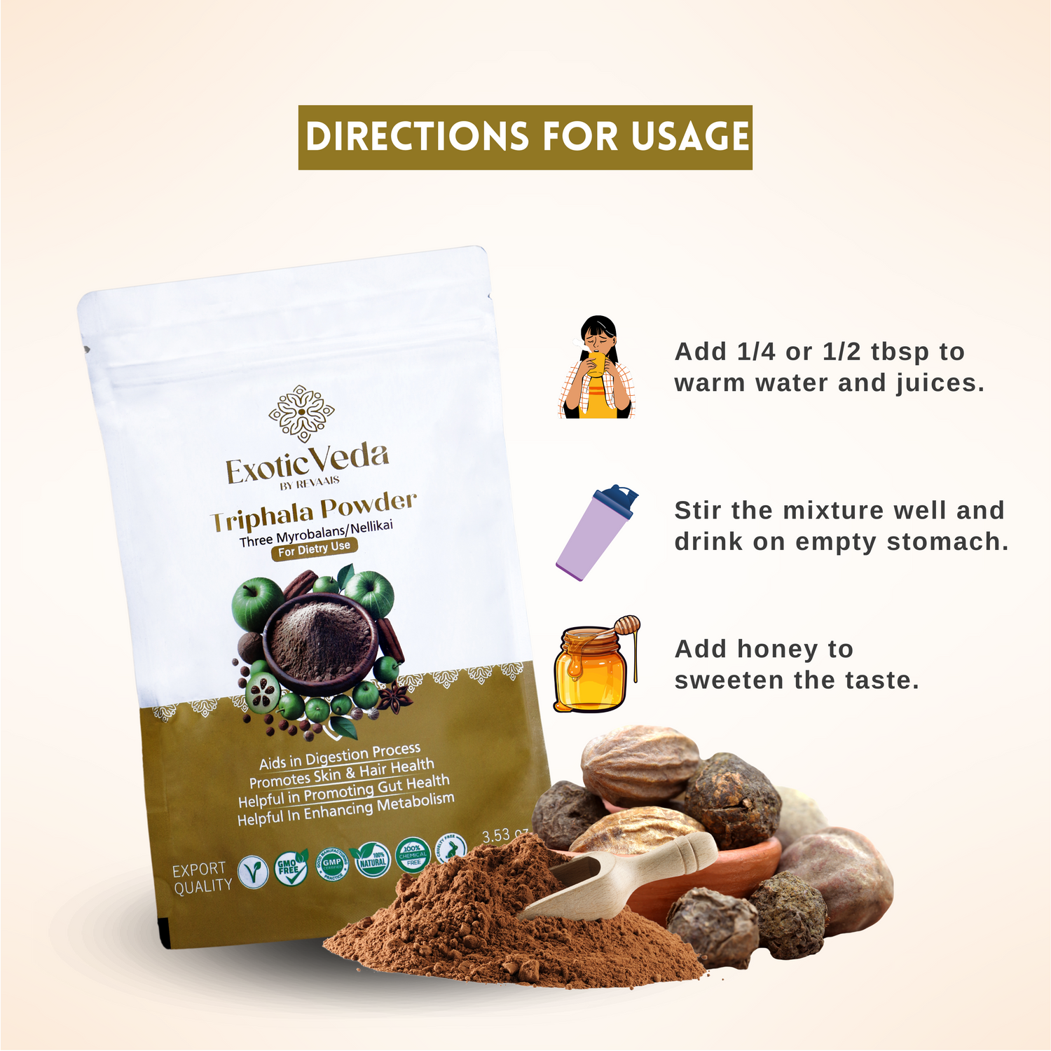 Organic Triphala Powder (100g)